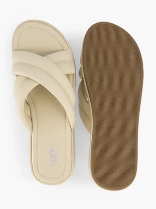 OXMOX Dames beige platform slipper -50%