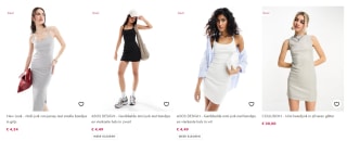 Diverse jurken vanaf €4,34 bij Asos