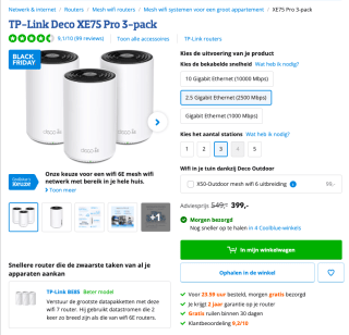 TP-Link Deco XE75 Pro 3-pack 399 euro