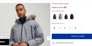 Parka Jack&Jones modelo Craft por 40€