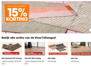 Tot 25% korting op alle vloeren bij Kwantum