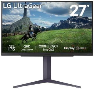 Monitor LG Ultragear 27" 27GS85Q-B Nano IPS QHD 180Hz 1ms G-SYNC Comp por 189,80€