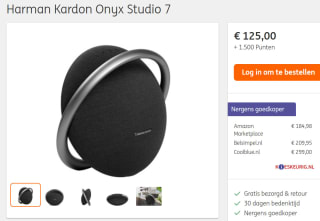 Harman Kardon Onyx Studio 7 - Zwart voor €125 + 1500 ING rentepunten