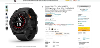 Reloj Garmin fēnix 7 Pro Solar GPS Multideporte carga Solar por 611,99€