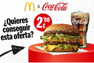 Hamburguesa Favorita + Refresco Mediano a Elegir desde 2,90€ de Mcdonalds