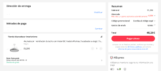 Ventilador de techo con motor DC modelo Plumax, luz regulable por 48,25€