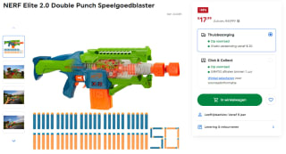 NERF Elite 2.0 Double Punch Speelgoedblaster voor €17,99 bij SmythsToys