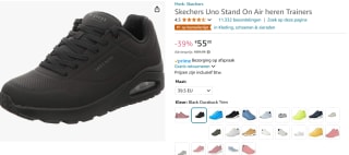 Skechers Uno - Stand On Air Sneakers voor €55 bij Amazon