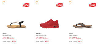 20% extra korting in de sale van Schuurman Schoenen