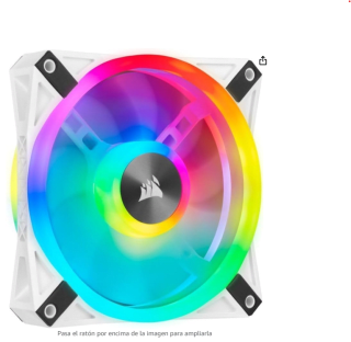 Corsair iCUE QL140 RGB, Ventilador LED RGB de 140 mm por 28,90€