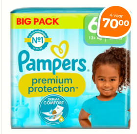 4 pakken big pack Pampers voor €70 bij Trekpleister