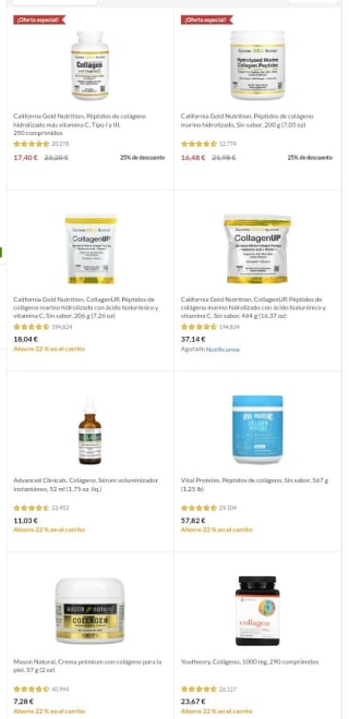 -22% de Descuento en Colágeno