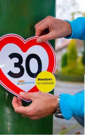 Gratis VVN klikosticker met maximum snelheid aanvragen