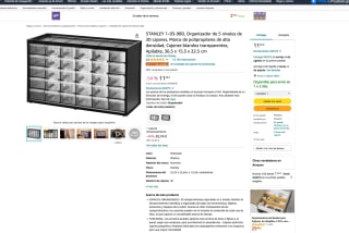 Organizador STANLEY 1-93-980 de 5 niveles de 30 cajones por solo 11,26€