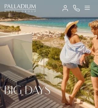 -30% en Palladium Hotel Group.