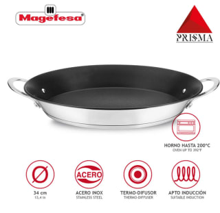 Paellera MAGEFESA Prisma de 34cm a solo 23,11