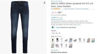 Jack & Jones Jjiliam Jjoriginal Am 015 Lid Noos, Jeans Hombre por 19,99€