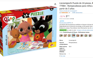 Liscianigiochi Puzzle de 24 piezas, Bing 77984  por 3,83€