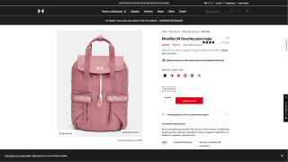 Mochila UA Favorite para mujer por 23,97€