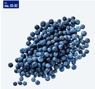 500 Gr. Blauwe bessen voor €3,49 bij de Aldi