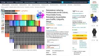 Rotuladores Lettering Profesionales 60 Colores por 10,99€