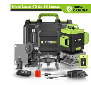 Línea láser de 16 líneas Línea Verde nivel automático 360 por solo 34,68€