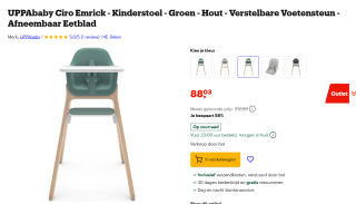 UPPAbaby Ciro Kinderstoel - Emrick voor €88,03 bij Bol