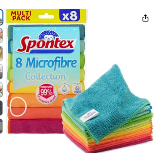 24 Bayetas Spontex de microfibras por 12,10€