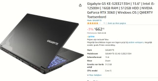 Gigabyte G5 KE-52EE213SH laptop voor €662 bij Amazon