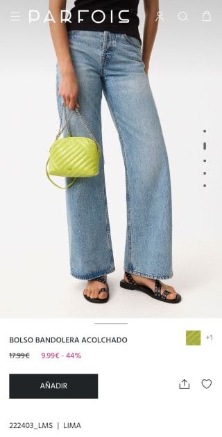 Bolso Bandolera acolchado por 9,99€.