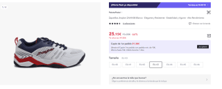 Zapatillas de Padel para Hombre Jhayber ZA44408 por 25.15€ (Cuenta Nueva 15.15€)