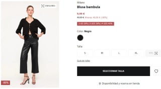 Blusa bambula para Mujer Milano por 9.99€