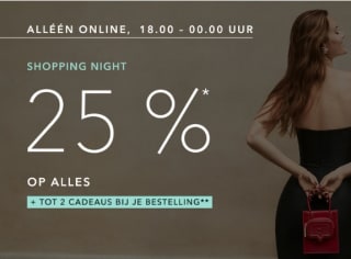 25% korting + gratis cadeaus op alles bij Douglas