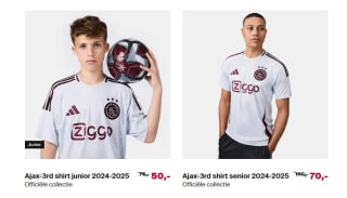 Tot 70% korting in de Ajax fan shop