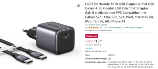 Ugreen Nexode 30W GaN II USB-C Snellader voor €15,99 bij Amazon