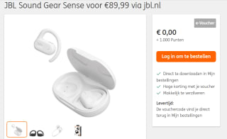 JBL Soundgear Sense - Volledig draadloze open-ear oordopjes voor €89,99 +1.000 ING punten