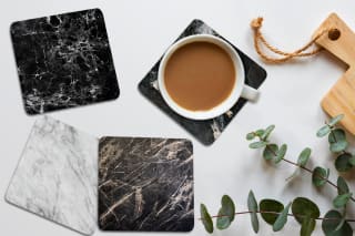 Onderzetters eigen afbeelding of collectiebeeld: 6 stuks voor €6,95 inclusief verzending