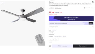 Ventilador de Techo Cecotec EnergySilence Aero 570 por 62.99€