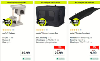Lidl kortingscode voor 40% (extra) korting op geselecteerde dierenproducten in de Lidl webshop