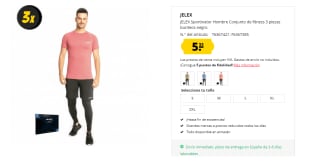 Conjunto de 3 piezas para hombre por 5.55€