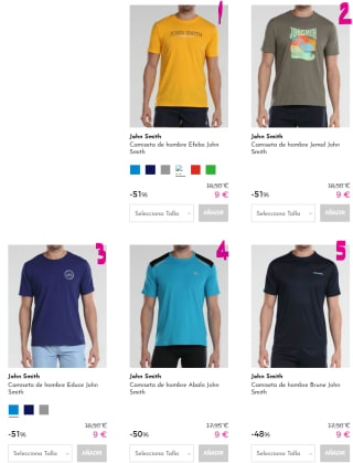 JOHN SMITH - Prendas desde 6€ a 9€