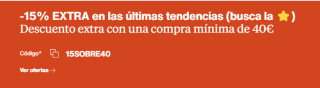 15% descuento EXTRA en tus compras en Zalando