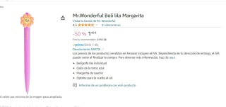 Boligrafos margarita Mr Wonderful por 1,45€ dos modelos a elegir