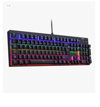 Teclado Gaming Retroiluminación LED AUKEY KM-G6 por 7.08€
