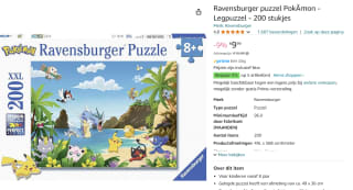 Ravensburger puzzel XXL Pokémon - 200 stukjes voor €9,99 bij Amazon