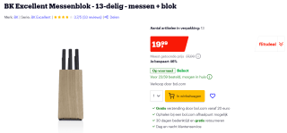 BK Excellent messenblok 13-delig voor €19,99 bij Bol.com