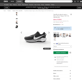 Zapatillas Nike Reactx Pegasus Trail 5 por solo 78,40€