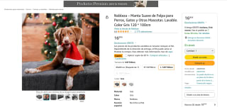 Manta suave de felpa para mascotas 80x100cm por 7,50€