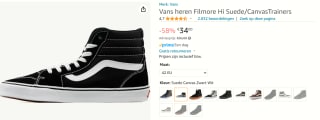Vans Filmore Hi sneakers voor €34 bij Amazon