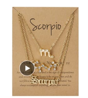 Set de 3 collares simbolos del zodíaco por 2,54€